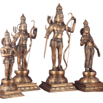 Pure Brass Large Ram Darbar Idol Set 26 Inch - Grand Temple Centerpiece | Jaipurio